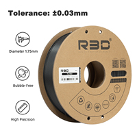Filament d'imprimante 3D en poudre de fer métallique R3D PLA 1,75 mm 1 kg 330 m de longueur Tolérance de 0,02 mm Certifié ROHS/ISO Aimant