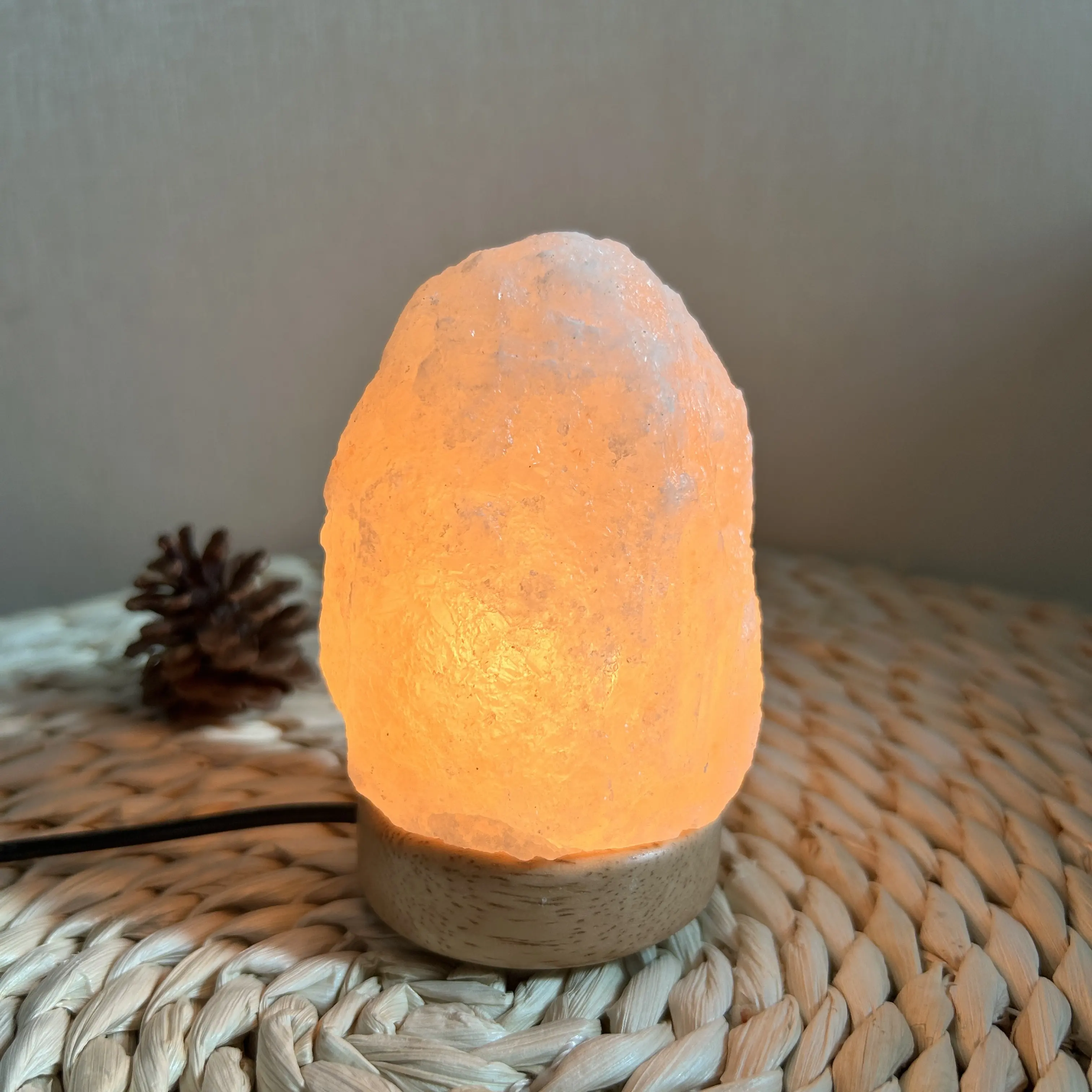 Stock Up on Home Decor Essentials Natural Shape Himalayan Salt Crystal Lamp - 5V 5W 1 Pound Salt Lamp Portable night light