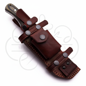 सुरक्षा उपयोग के लिए बेल्ट लूप उच्च दबाव आउटडोर ट्रैकर चाकू के साथ 2025 सामरिक चाकू टिकाऊ चमड़े का होल्स्टर - Product Image 1