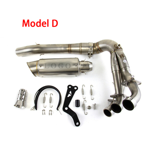 Silenciador delantero de tubo de escape para Yamaha, sistema completo de puntas de silenciador de tubo delantero de escape de Yamaha de 2020-2024, de- - Product Image 4