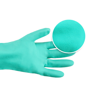 Guantes de Seguridad Industriales Resistentes a Químicos, Certificación EN374 CE, 33 cm, Color Verde, con Resistencia a la Abrasión Nivel 4 EN388 - Product Image 3