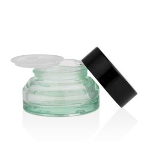 Vente en gros Petit conteneur de <span class=keywords><strong>poche</strong></span> pour crème oculaire 15g 0.5oz Masque facial Pot d'échantillon en verre brun clair personnalisé avec couvercle noir - Product Image 3