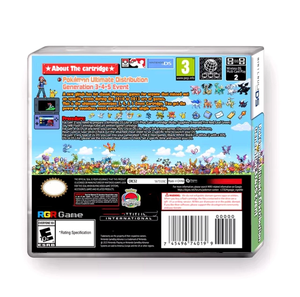 Cartucho de Juego de Plástico para Consola Nintendo DS 3DS 2DS, Versión Estadounidense, para el Evento de Distribución Definitiva de Pokémon Generaciones 3, 4 y 5 - Product Image 5