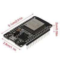 Carte de développement ESP32 en stock, ESP-WROOM-32, double cœur, WiFi, BT, contrôleur IoT CP2102, 30 broches, Micro USB, DevKit