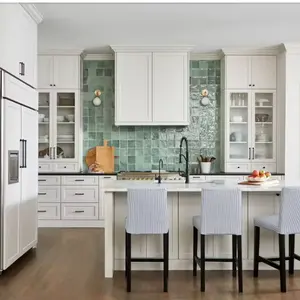 Modernes Design fertig zum Montieren von Möbeln Komplettsätze modulare Küchenschränke aus Edelstahl zu verkaufen