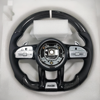 Volant en cuir en fibre de carbone personnalisé pour Mercedes Benz Nouveau CLS GLE W213 W238 W205 W222 W463 W167 G63 Classe C C63 Sport