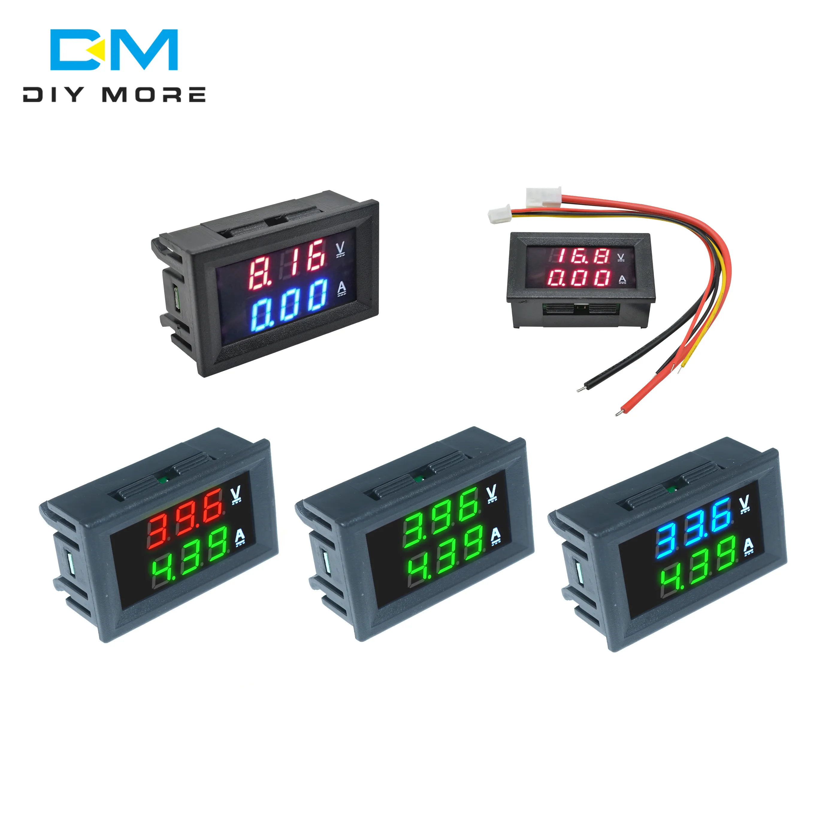 DC 100V 10/50/100A LED Digital Voltmeter Ammeter DC Voltage Current Meter Ampere Tester DC Amp Panel Meter Volt Current Monitor