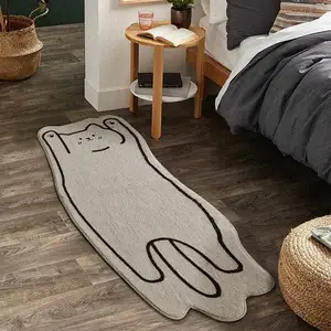 来样定做仿羊绒形地毯可爱卡通ins风儿童房地板垫斯堪的纳维亚卧室床边地毯