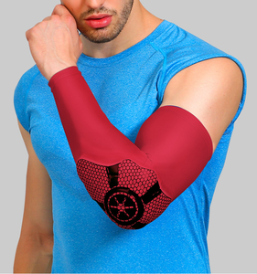 Manchon <span class=keywords><strong>de</strong></span> protection avec impact du coude, 1 paire, pour le basket-ball, le fitness, adapté pour les sports d'équitation, couverture en nid d'abeille - Product Image 3