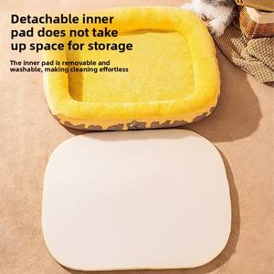 Lit pour <span class=keywords><strong>chien</strong></span> personnalisé, doux et confortable, coussin amovible et lavable, canapé pour animaux de compagnie, lit pour chiens et chats - Product Image 5