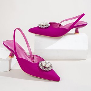 35-43 de las mujeres es la mitad de zapatos bajos zapatos de gato Sandalias de tacón 100 - Product Image 6