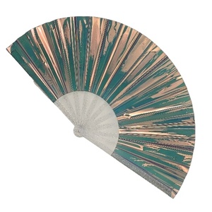 Abanico Plegable Grande Popular, Abanico de Mano Plegable de Plástico Holográfico para Festivales, Espectáculos y Fiestas - Product Image 5