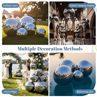Boule miroir géante gonflable en PVC métallisé pour la décoration de mariage, de fête et d'événements, ballon miroir gonflable