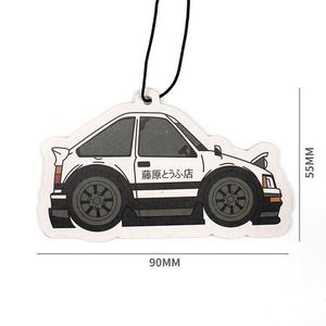 Ambientador colgante para coche con diseño floral, etiqueta privada, logotipo personalizado, papel de sublimación - Product Image 3