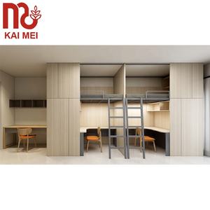 Camas de internado baratas, litera, hogar, <span class=keywords><strong>hostal</strong></span>, escritorio de hotel, cama transformable - Product Image 2