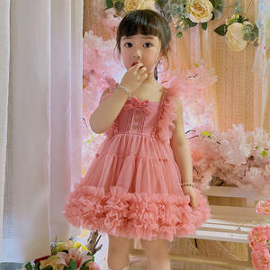 ชุดเดรสสไตล์อังกฤษสำหรับเด็กผู้หญิง - ทรงเอไลน์ - ชุดเจ้าหญิงโลลิต้า - กระโปรงทูทูแบบพอนทูน - ผ้าที่เป็นมิตรกับสิ่งแวดล้อม - Product Image 4