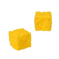 Nouveau Jouet en Caoutchouc Géant Carré en Forme de Fromage, Créatif, Bestseller des Stands de Rue, pour Jeunes et Adultes, de Zhejiang