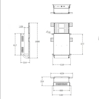 Support trépied avec support pour appareil photo et tablette, support de moniteur, support de hamac en profilé aluminium pour tente de camping