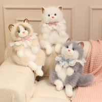 Tendance 2027 – Grands modèles 45cm 55cm – Chat en peluche Ragdoll en gros – Chatons en peluche en gros – Fabricant d'animaux en peluche personnalisés à partir d'une photo