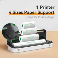 Impresora Térmica Portátil Peripage A4 para Documentos PDF y Fotos, Compatible con iOS, Android y PC, USB+, 203DPI, Batería Integrada, en Stock