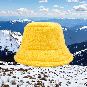 Mùa Đông Mới Của Phụ Nữ Thời Trang Mùa Đông Ấm Áp Màu Rắn Sang Trọng <span class=keywords><strong>Hat</strong></span> Ngư Dân Retro Dệt Kim Lưu Vực Mờ Xô <span class=keywords><strong>Hat</strong></span> - Product Image 1