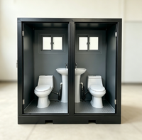 Unité de salle de bain modulaire intégrée préfabriquée en panneaux sandwich en acier pour dortoir, chantier de construction, salle de bain modulaire intégrée préfabriquée
