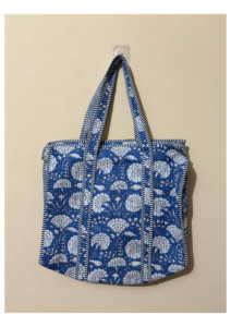 Sac fourre-tout matelassé en coton de qualité supérieure, style bohème, broderie ouverte, personnalisé, fait main, sac à bandoulière pour le marché, vente en gros - Product Image 2
