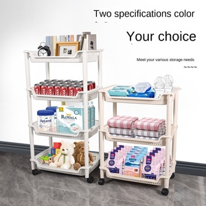 ZB0861 Design Hoogwaardige Verdikte Mobiele Vloerstaande Meerlaagse Opberg- en Organiseringsplank voor Huishoudelijk Gebruik - Product Image 3