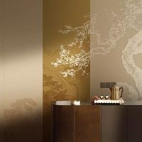 Papiers peints gaufrés 38D personnalisés en usine, nouveaux tissus muraux de style chinois pour la décoration murale, faciles à installer