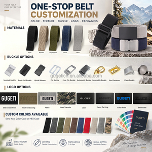 <span class=keywords><strong>Ceinture</strong></span> <span class=keywords><strong>Élastique</strong></span> en Nylon Tressé Personnalisée avec Logo, Boucle Réversible et Plaque Arrière en Cuir, pour Golf et Entraînement Occasionnel - Product Image 6