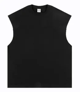 305GSM Logo personalizzato oversize dei pesi massimi 100% cotone palestra sport all'ingrosso da <span class=keywords><strong>donna</strong></span> e da <span class=keywords><strong>uomo</strong></span> gilet e camicie a maniche - Product Image 5