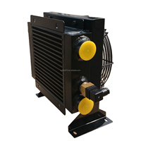 Enfriador de Aceite Hidráulico de Aluminio, Intercambiador de Calor de Placas Refrigerado por Aire para Excavadoras y Maquinaria de Construcción, con Ventilador de 24V, 2MPa