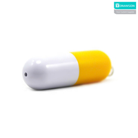 Flashdisk USB pil plastik Mini Logo kustom 16GB 32GB 64GB 128GB USB 2.0/3.0 Flash Drive baru
