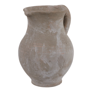 Vaso a forma di brocca in terracotta con manico curvo per decorazioni per la casa e il soggiorno - Product Image 3
