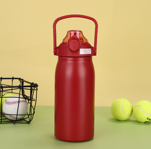 Nueva botella de agua deportiva de acero inoxidable 304 con correa de mano y tapa abatible, de gran capacidad, portátil para exteriores. - Product Image 6