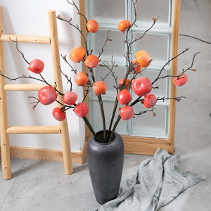 Branches artificielles de kaki CallaFloral en mousse rouge pour décorations de mariage et décoration intérieure - Product Image 1
