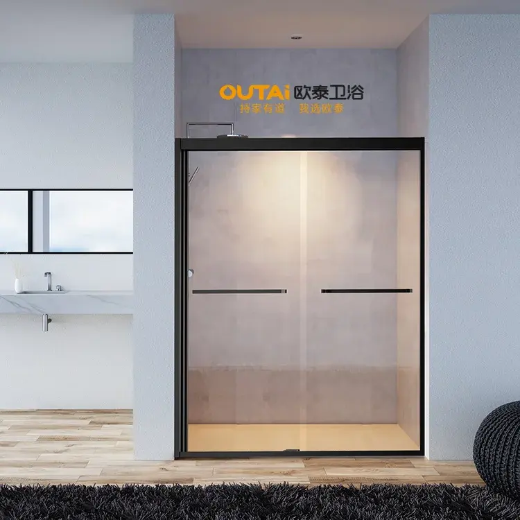 Bisagra de aluminio de precio ex-fábrica más nuevo de calidad superior Puerta de cabina de ducha fija simple