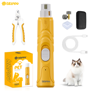 LILIPRO PG100 Professional Rechargeable Wireless Dog Nail Grinder Electric Pet Nail Clipper with Free Easy Use Cat Claw Cutter - Product Image 1