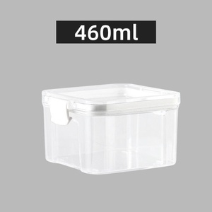 Recipiente de Almacenamiento Cuadrado Transparente de Plástico de Grado Alimenticio, Sellado, de 1-2L, <span class=keywords><strong>para</strong></span> <span class=keywords><strong>Cocina</strong></span>, <span class=keywords><strong>para</strong></span> Refrigerios, Frutos Secos, Granos y Especias, Venta al Por Mayor de Fábrica - Product Image 6