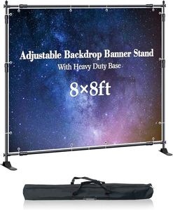 Adjustable Heavy Stand 8Ft/10Ft X 8Ft Large Customizable Photography Backdrop-Eco-Friendly Polyester Easy Carry Hanging - Product Image 2