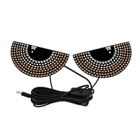 JYGD Démon Dynamique Led Devil Eye Lumières De Voiture Fenêtres Décoration Led Écran Panneaux Affichage Devil Eyes Phares