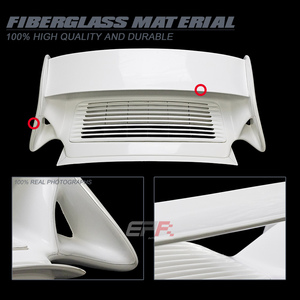 Matériel en fibre de verre pour coffre arrière Porsche 911 964 Type S avec spoiler - Product Image 5