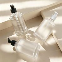 Bouteilles en verre vides de 350 ml, flacons pour lavage des mains et lotion avec pompes, pour emballages cosmétiques et sérums de soin de la peau