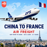 Expédition DDP par avion express 3-5 jours depuis la Chine, livraison porte-à-porte, fret France Europe, service d'agent de transit mondial