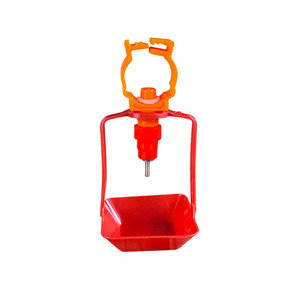 Abreuvoir automatique pour poulets avec coupelle anti-goutte, abreuvoir à tétine pour volailles de ferme, pour <span class=keywords><strong>tuyau</strong></span> <span class=keywords><strong>PVC</strong></span> de 1/2 pouce et 3/4 pouce, équipement de ligne d'eau pour volailles - Product Image 1