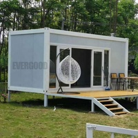 Maisons modulaires mobiles avec panneau sandwich de construction, montage rapide, maison avec conteneur de luxe