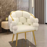Fauteuil Bulle en Tissu de Luxe, Design Moderne, Mobilier de Maison, Chambre, Bureau, Salon, Tabouret de Coiffeuse pour Manucure