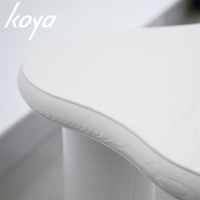 Nordique moderne Designer lumière créative crème nuage blanc spécial forme incurvée irrégulière meubles de salon Table basse latérale