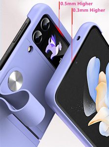 เคสโทรศัพท์พับได้สำหรับ <span class=keywords><strong>Z</strong></span> Flip 3 4 PC เคส PU แบบมีสายคล้องมือพับได้เคสโทรศัพท์หนังสำหรับ Samsung <span class=keywords><strong>Galaxy</strong></span> <span class=keywords><strong>Z</strong></span> Flip 5 - Product Image 3