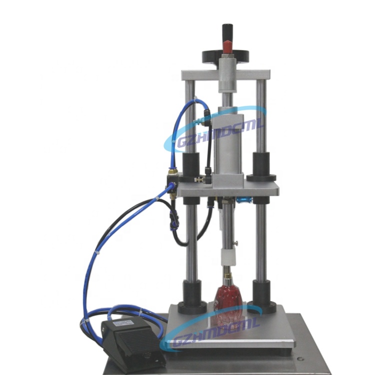 Пневматический пресс для крышек парфюма/машина для сбора парфюма для стеклянных пластиковых бутылок